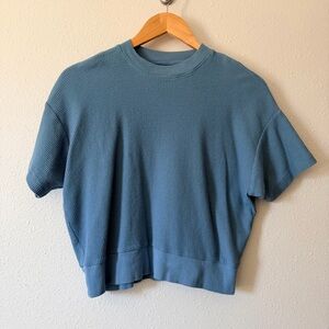 Madewell Waffle Knit Short Sleeve Top